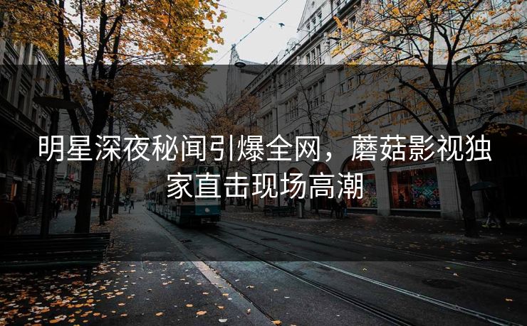 明星深夜秘闻引爆全网，蘑菇影视独家直击现场高潮
