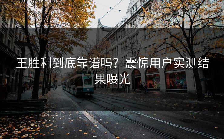 王胜利到底靠谱吗？震惊用户实测结果曝光
