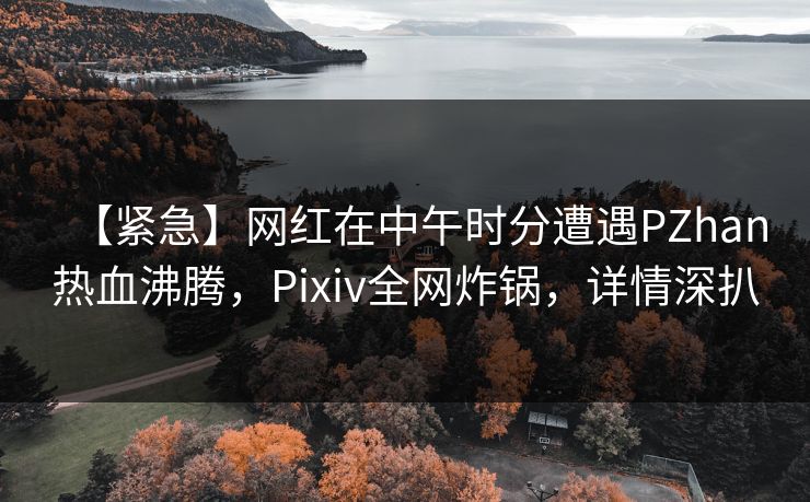 【紧急】网红在中午时分遭遇PZhan热血沸腾，Pixiv全网炸锅，详情深扒
